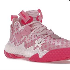Adidas Harden Vol. 6 pink monogram Sneakers women Sz 8.5